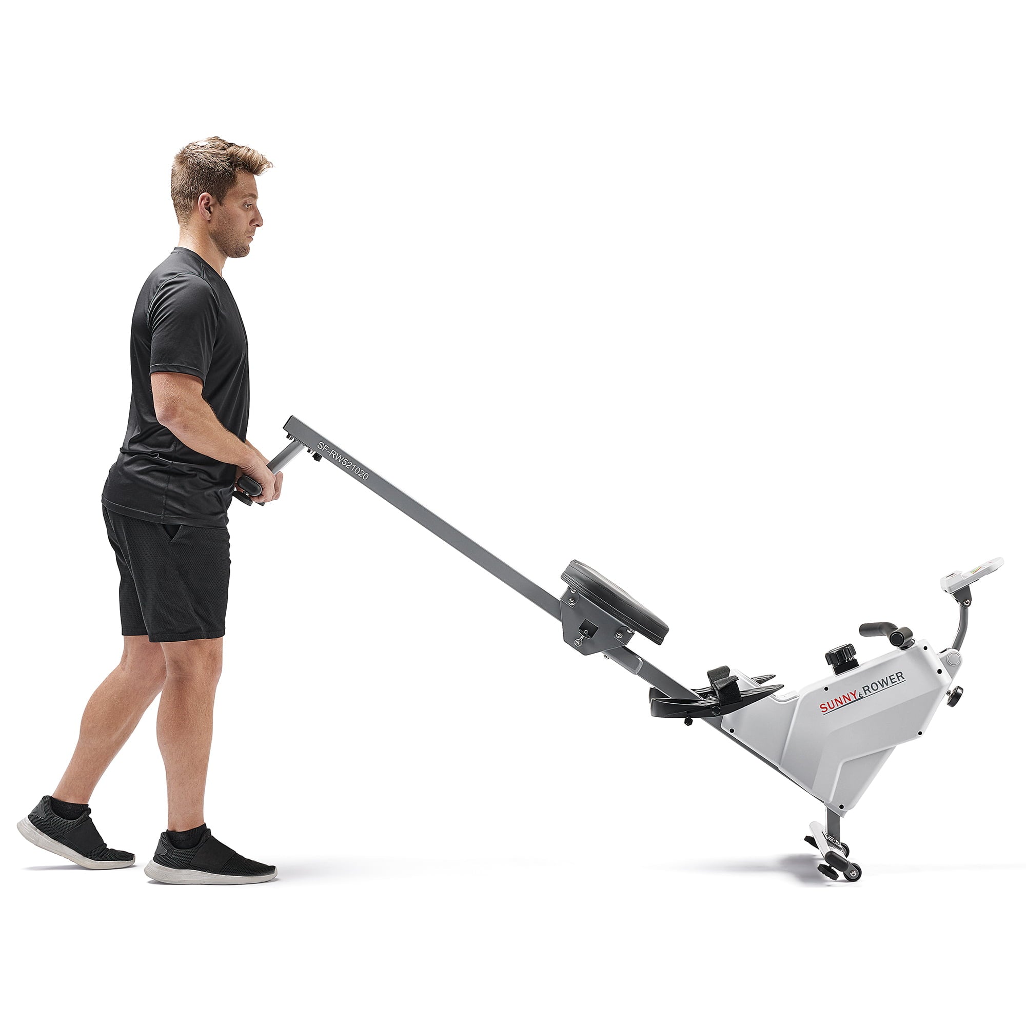 Sunny Health & Fitness SMART Compact Foldable Magnetic Rowing Machine with Bluetooth Connectivity - SF-RW521020