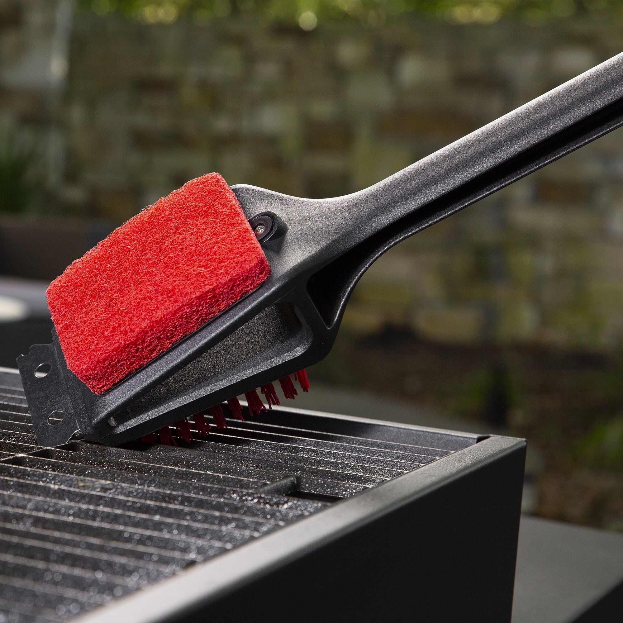 Expert Grill 3 in 1 Cleaning Grill Brush with Stainless Steel Scraper