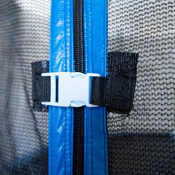 15 ft. Trampoline with Dual Enclosure Net, Heavy-Duty Jumping Mat and Foam Padded Springs, ASTM Approved