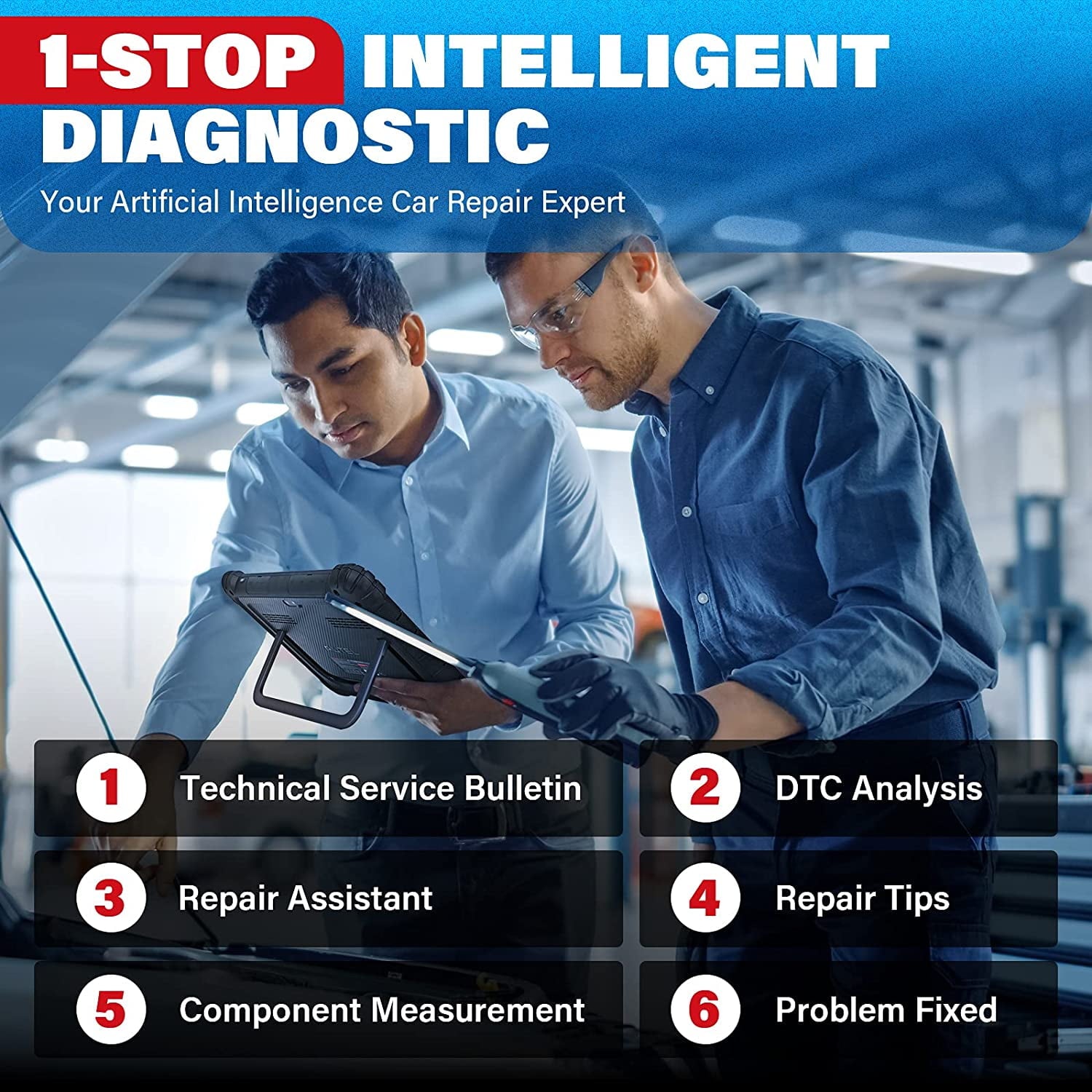 Autel Maxisys MS919 Car Diagnostic Scan Tool Intelligent Diagnostics Topology 2.0,ECU Programming & Coding, 40+ Services Upgrade of MS909 Ultra Lite