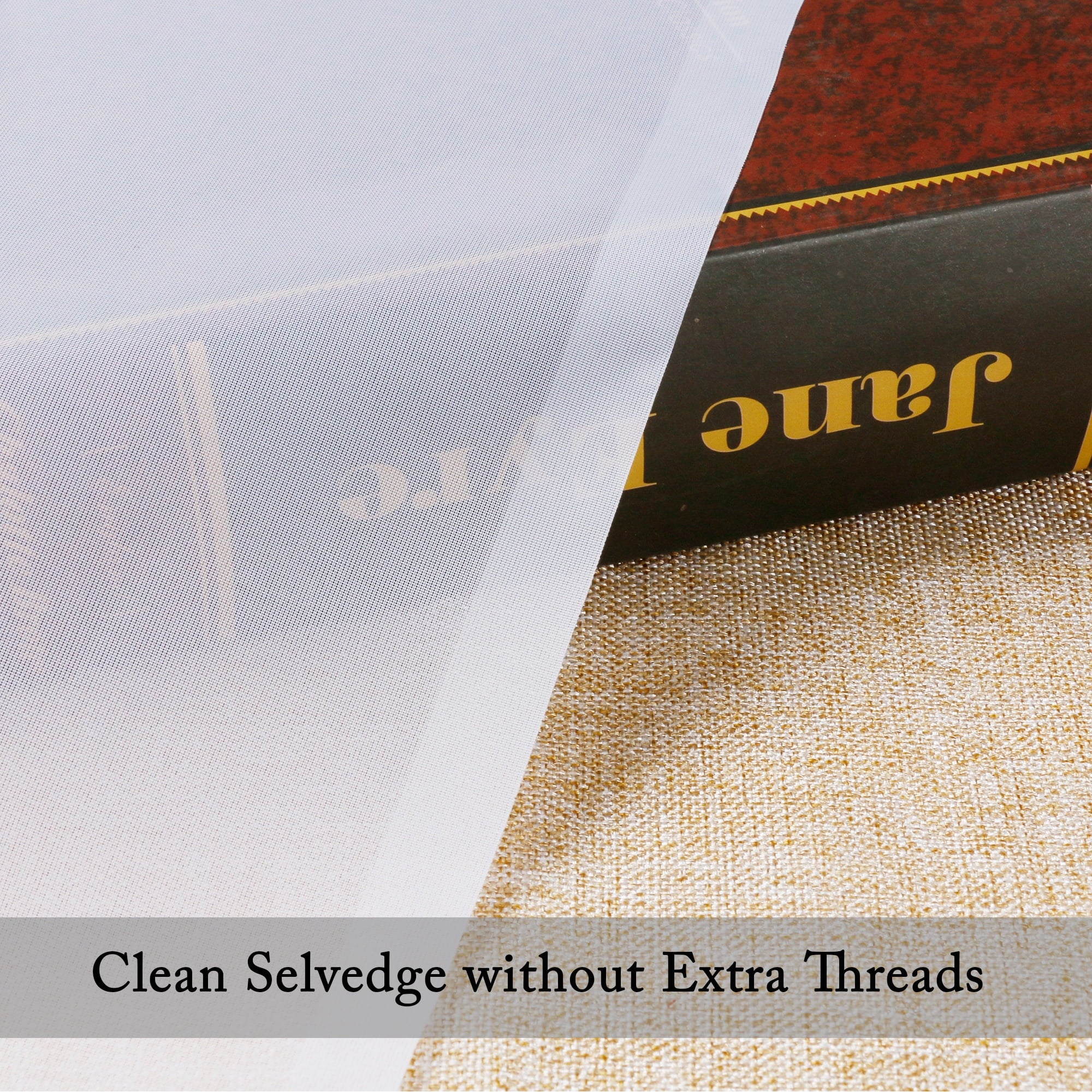 OVZME White Sheer Curtains 84 inch Length 2 Panels Set, Semi Transparent Voile Rod Pocket Sheer Window Drapes for Bedroom Living Room Dining Wedding Party Backdrop, 40W x 84L inch