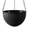 SANNEDONG Hanging Baskets Flower Pots Hanging Planter with Chain, Hanging Buckets Plastic Outdoor Plant Pot