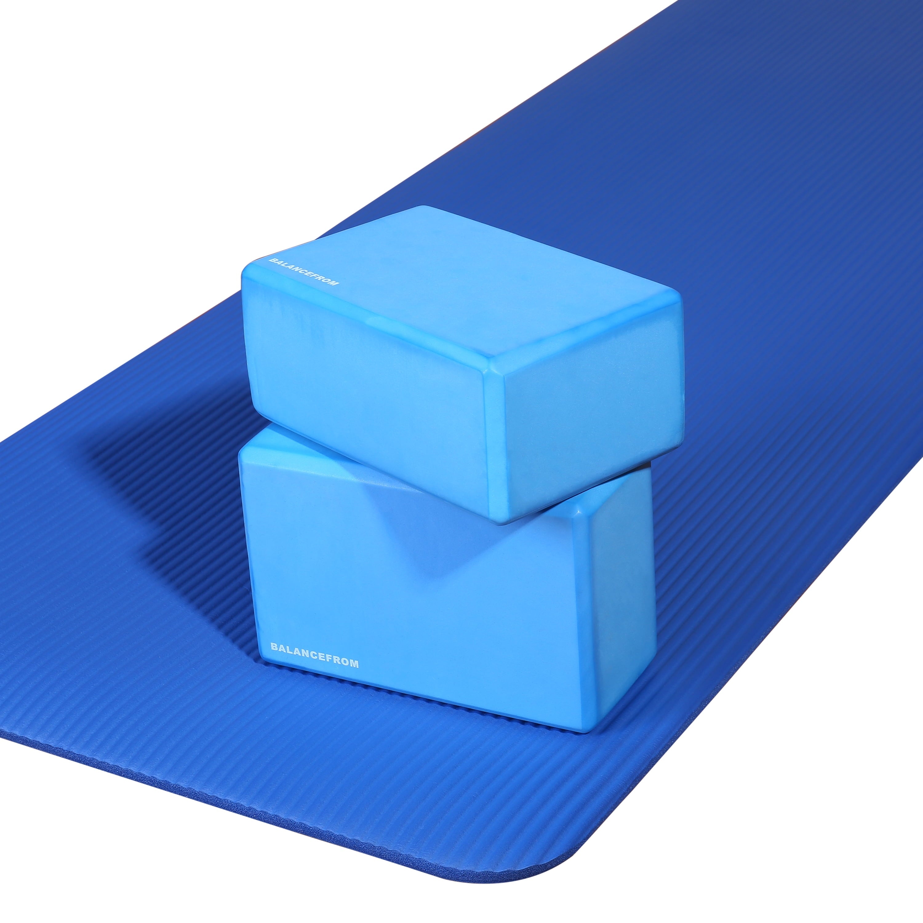 BalanceFrom Set of 2 High Density Yoga Blocks, 9 In. x 6 In. x 4 In. Each