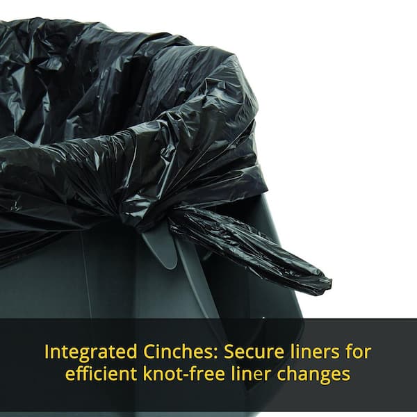 32 Gal. Heavy-Duty Trash/Garbage Can, Waste Container Home/Garage/Mall/Office/Stadium/Bathroom