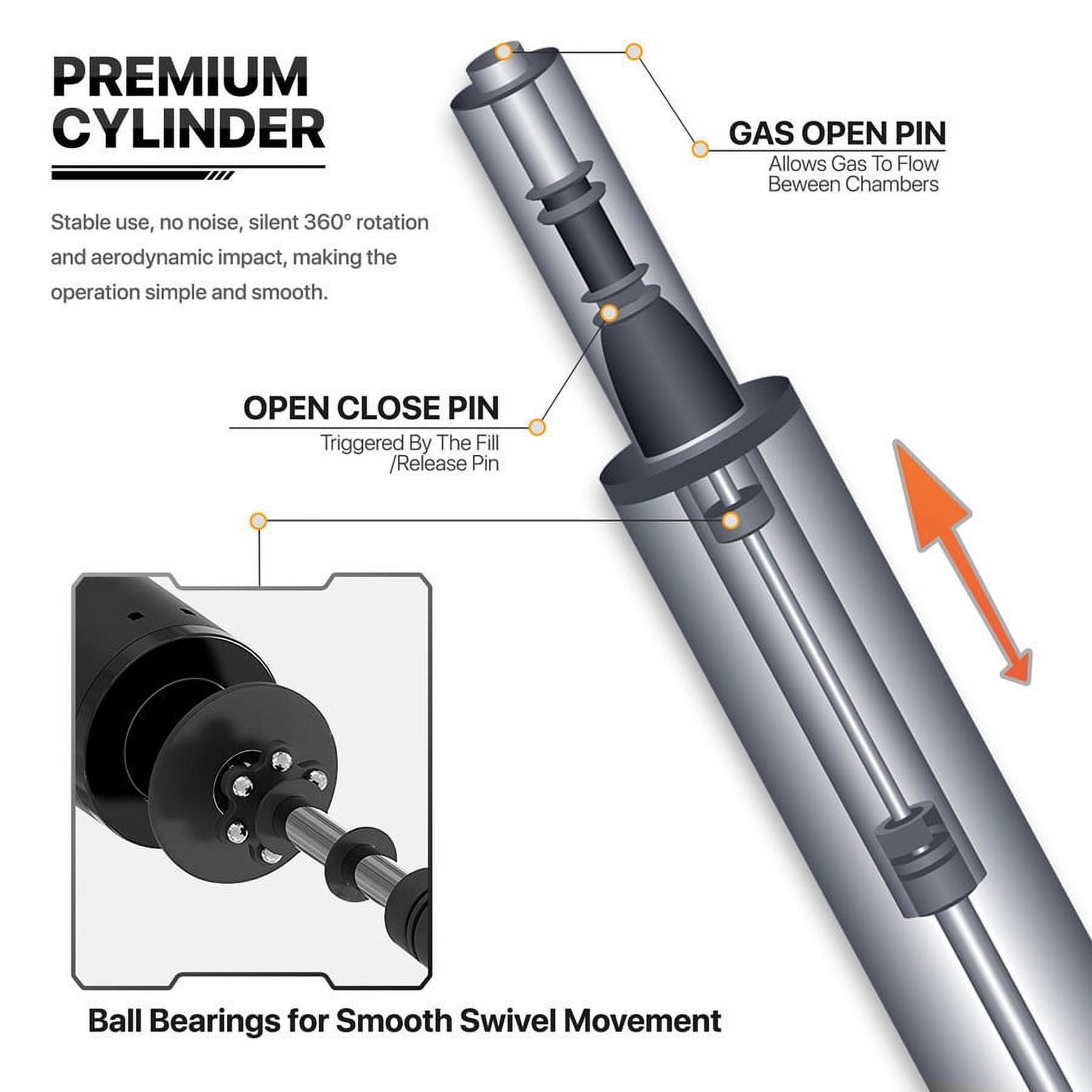 Yellow RECLINING Gaming Racing Chair Ergonomic Faux Leather Office Executive Seat w/Footrest