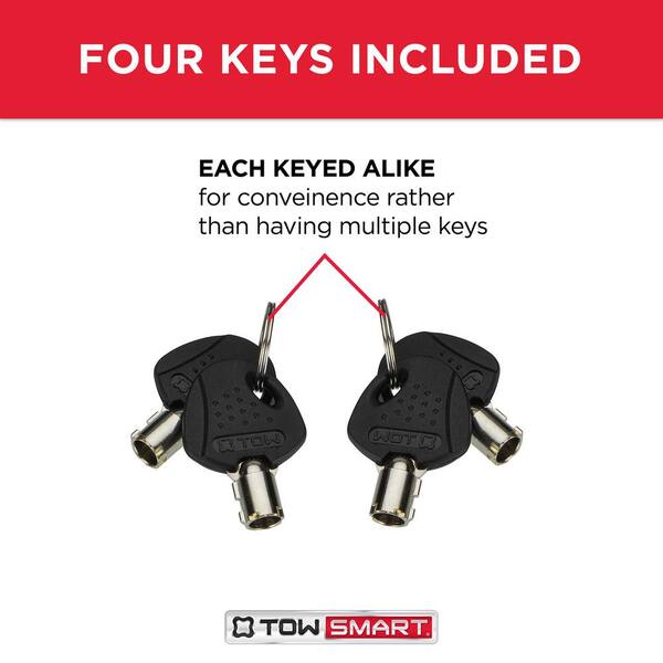 BAJA Collection - 5/8 in. Bent Pin Barrel Style Receiver Lock and Coupler Lock (Keyed Alike)