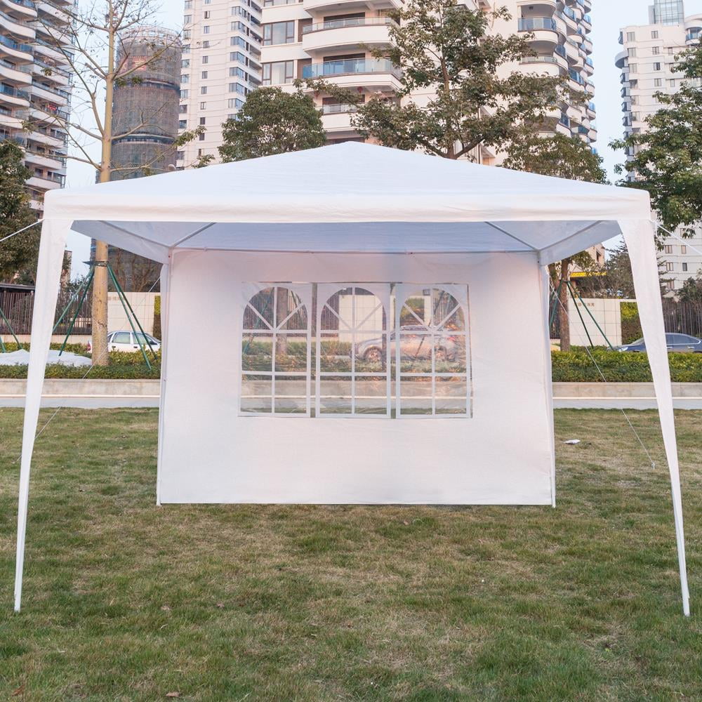 Ktaxon 10'x10' Canopy Party Wedding Tent Gazebo Camping Tent BBQ Canopy W/ 3 Sides