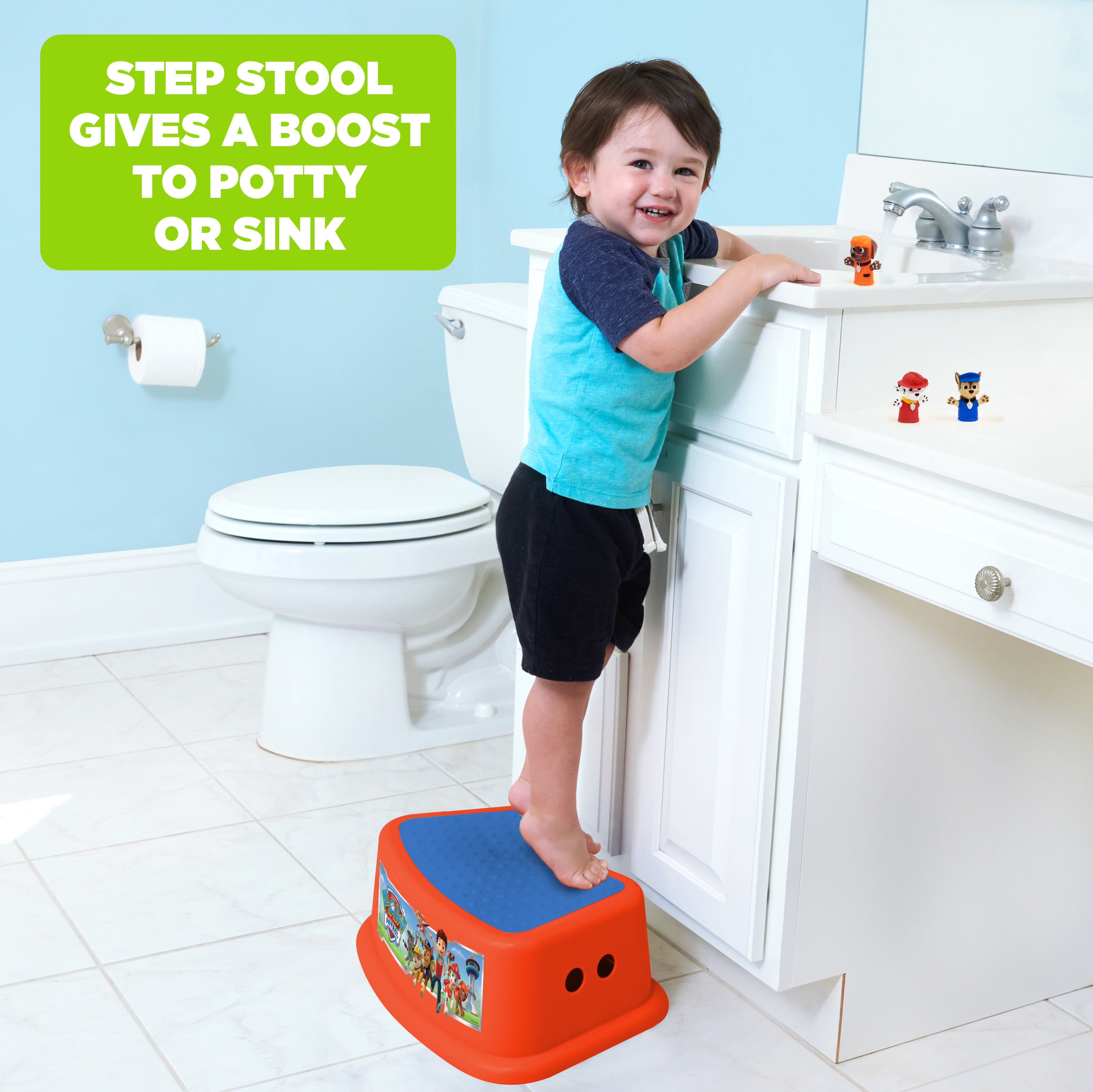 Nickelodeon PAW Patrol Non - Slip Step Stool, Single Step Plastic Stool