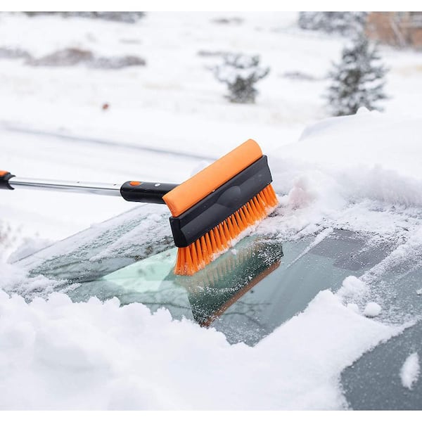 Snow Moover 60 in. Extendable Snow Brush and Ice Scraper for Car or Truck
