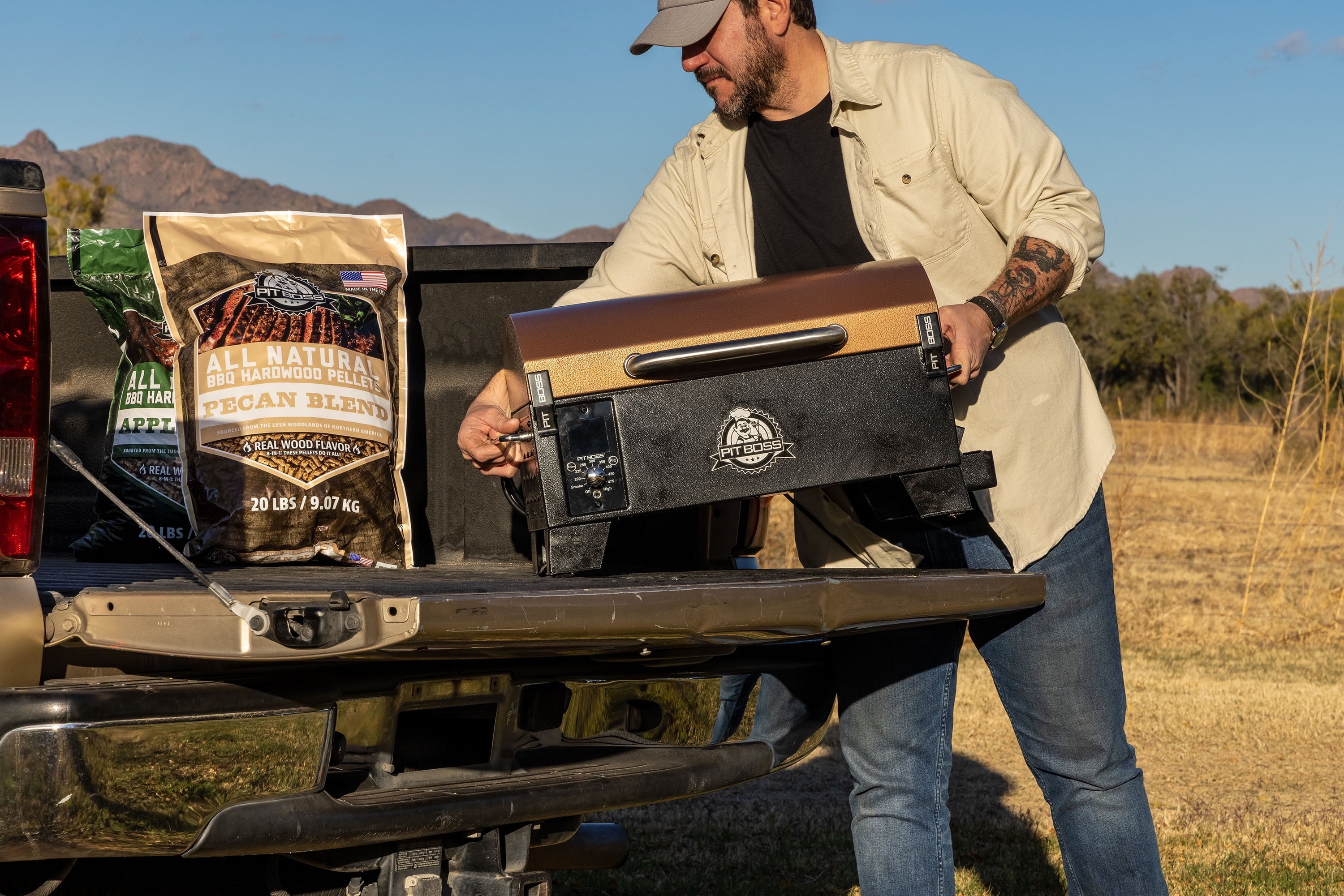 Pit Boss 100% All-Natural Hardwood Pecan Blend BBQ Grilling and Smoking Pellets, 20 Pound Bag