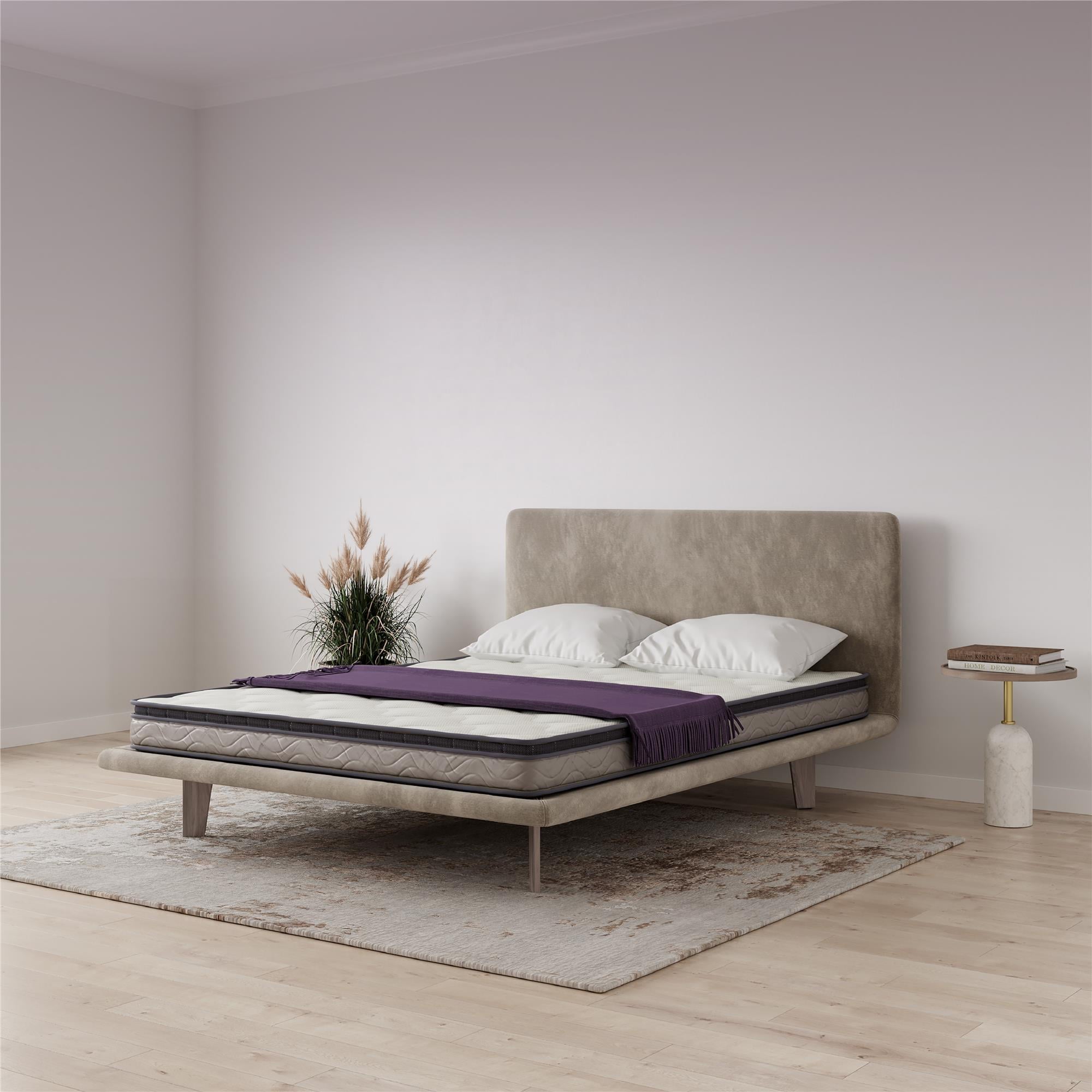 Sleep Regal 6 Inch EuroTop Innerspring Hybrid Mattress, Bed-in-a-Box, Queen