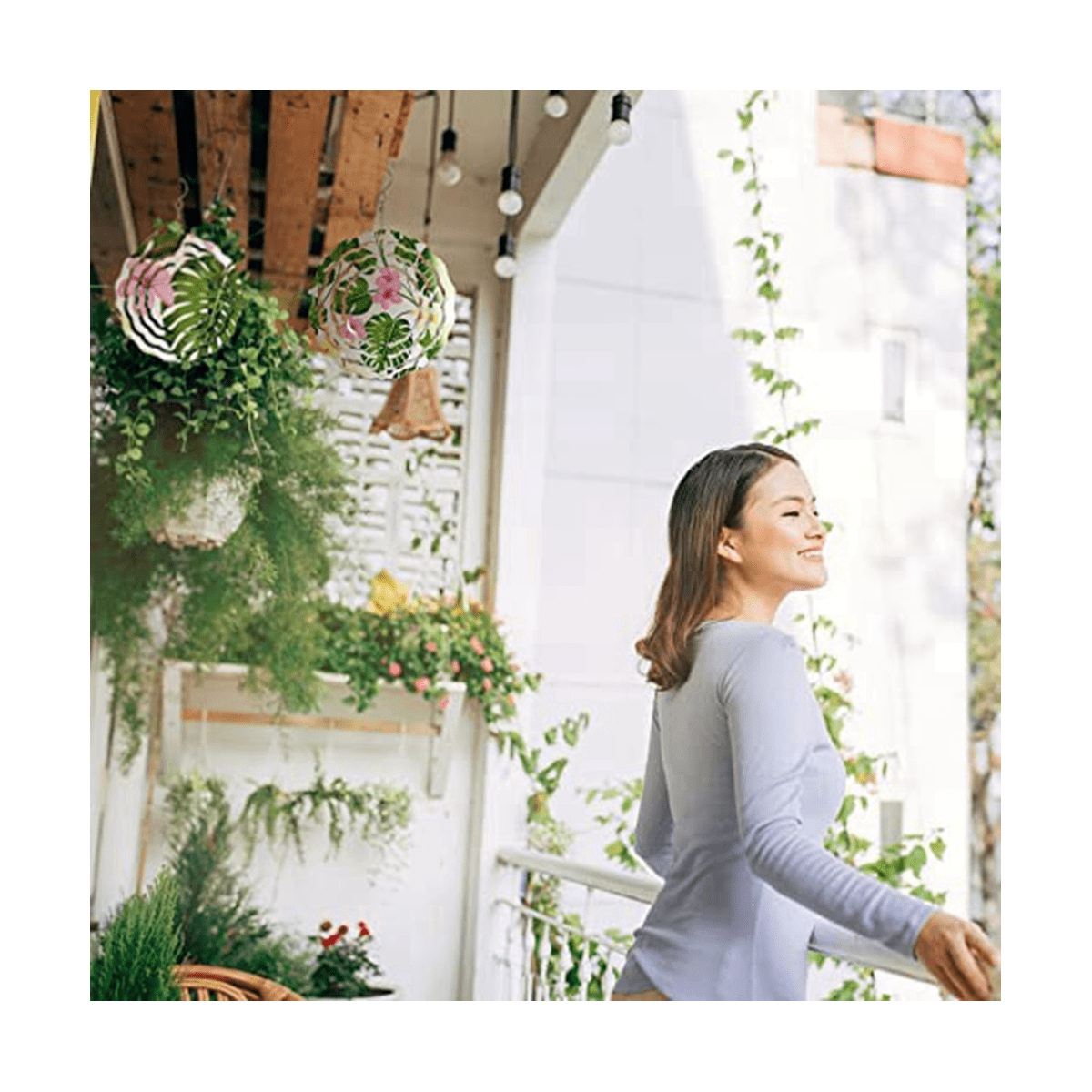 ckepdyeh 10Pcs 3 Inch Sublimation Wind Spinner Blanks 3D Wind Spinners Hanging Wind Spinners for Indoor Outdoor Garden Decoration white