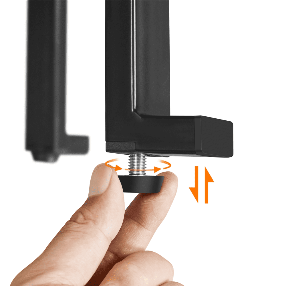 Topeakmart 2pcs 29.5''H Backless Metal Frame Bar Stools with Round Top, Rustic Brown