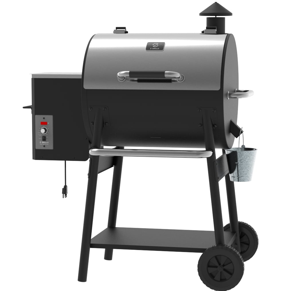 GRILLS ZPG-550A2E 590 sq. in. Wood Pellet Grill and Smoker 8-in-1 BBQ Stainless Steel