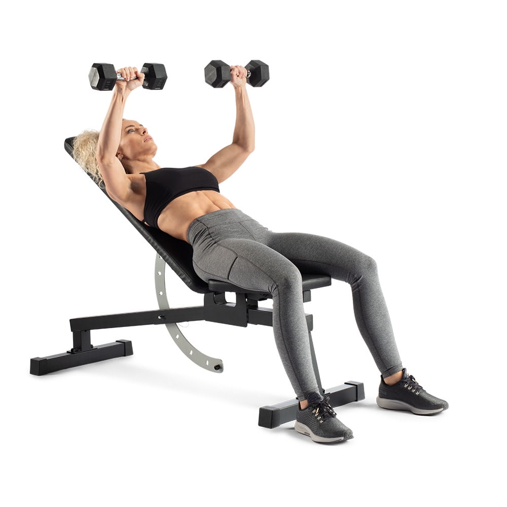 Weider Legacy Adjustable Bench with 14 Positions, 410 Lb. Weight Limit