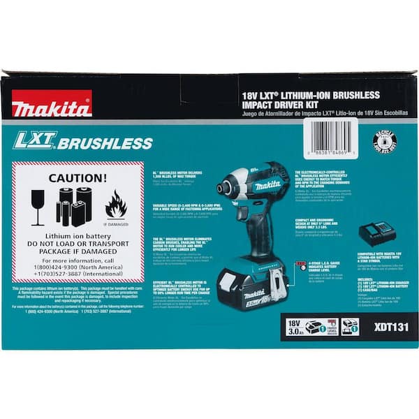 18V LXT Lithium-Ion Brushless Cordless Impact Driver Kit with (1) Battery 3.0Ah