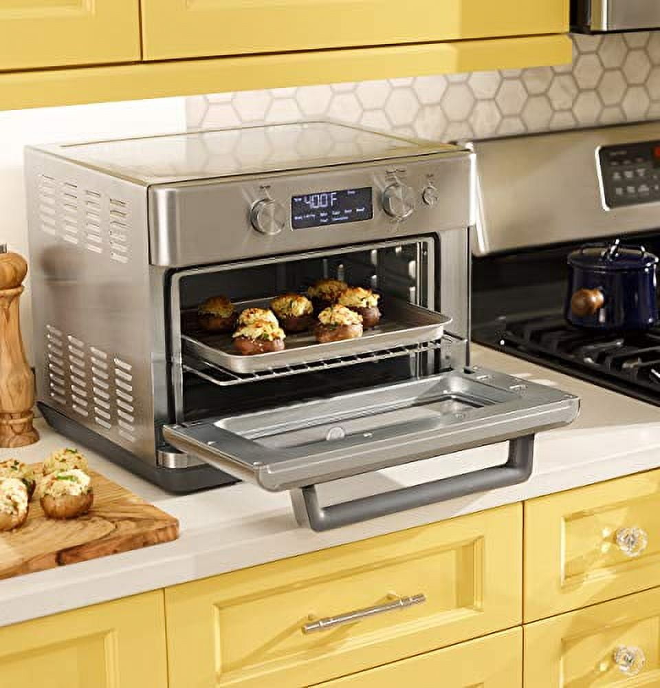 GE - Convection Toaster Oven with Air Fry - Stainless Steel