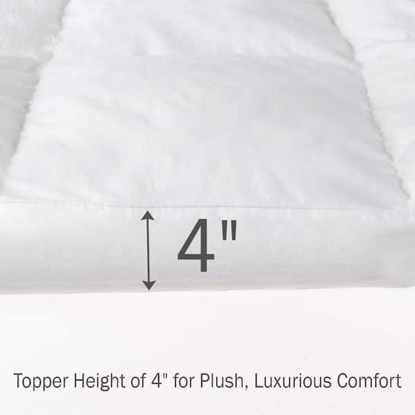 King Size 4 in. H Down and Duck Feather Mattress Topper