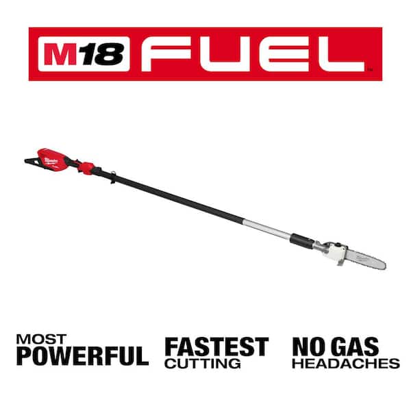 M18 FUEL 10 in. 18V Lithium-Ion Brushless Electric Cordless Telescoping Pole Saw, 13 ft. Length (Tool-Only)
