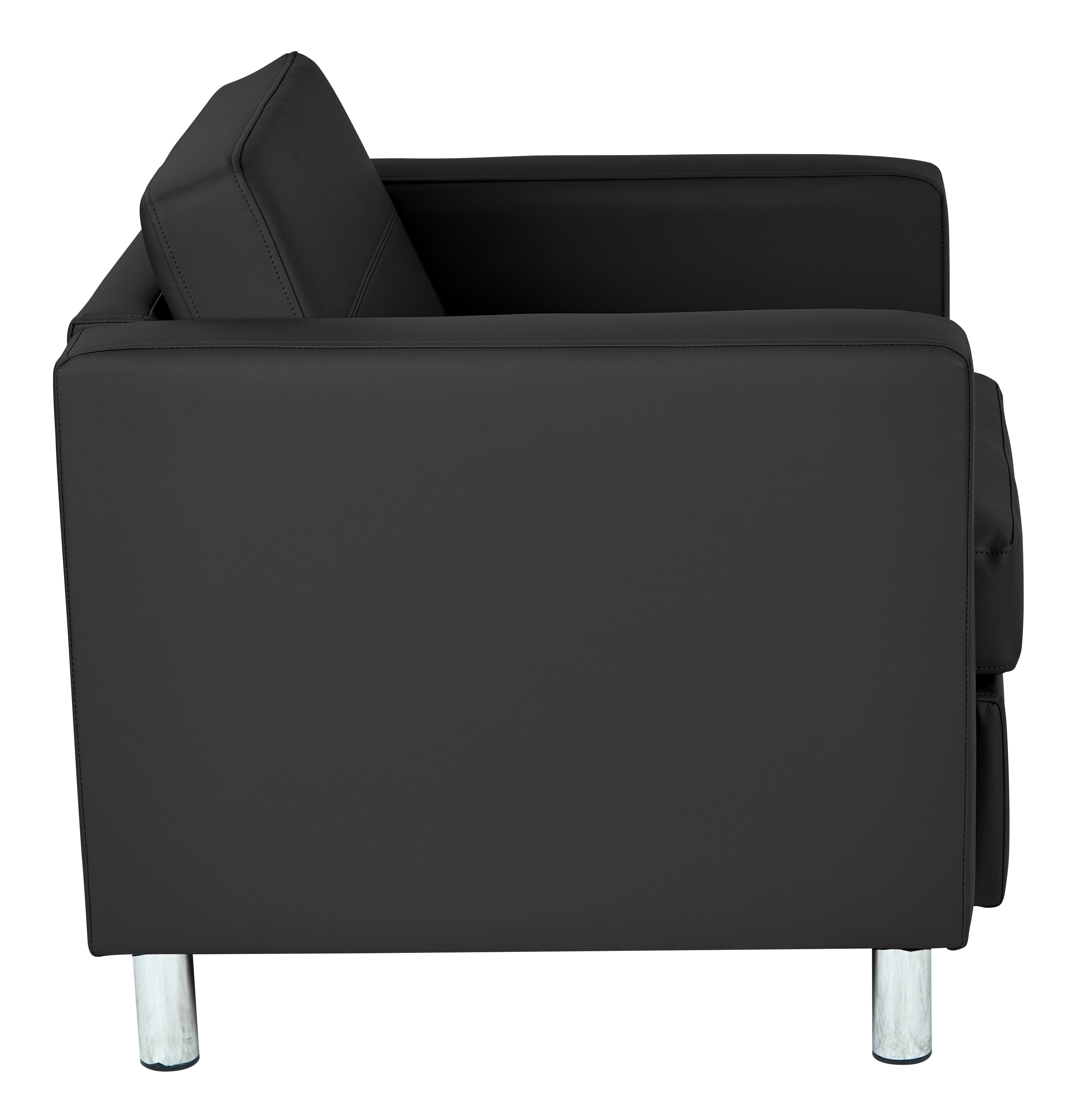 Office Star Products Pacific Armchair In Dillon Black Fabric