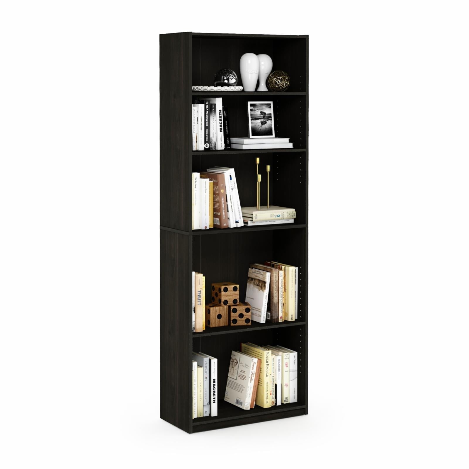 Furinno Jaya Simply Home 5-Shelf Bookcase