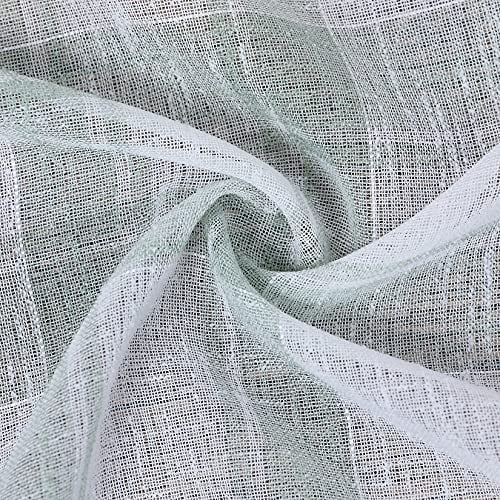 Kitchen Curtains, Green Buffalo Plaid Small Tier Curtains Bathroom Window Curtains, 30 Inch Check Gingham Design Farmhouse Café Curtain Set Linen Window Treatment Sets, Sage, Set of 2