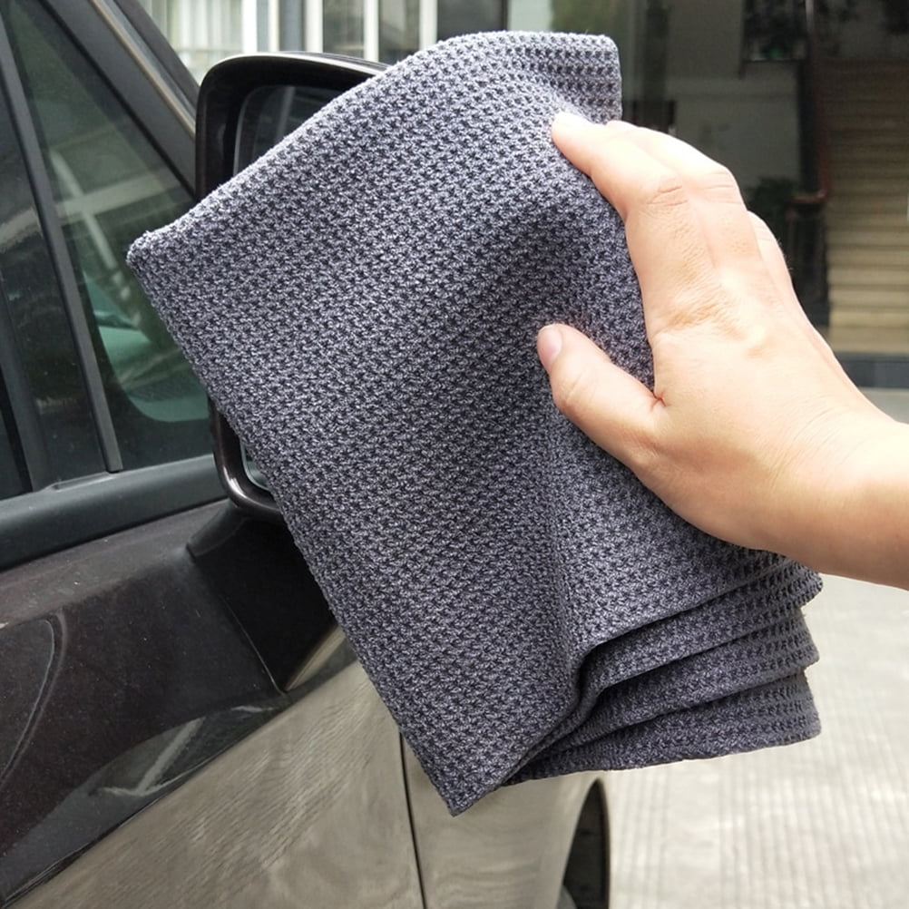 40x40cm Car Wash Towel Glass Cleaning Wax Polishing Detailing Waffle Weave Towel Car Cleaning Superfine Fiber Towel