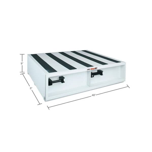4-Compartment 48 in. W x 9 in. H x 48 in. L  StorAll® 5 Cu.Ft  Steel Drawer Unit with White Powder Coat