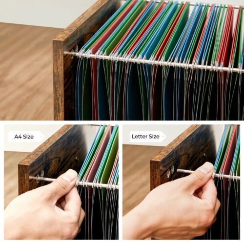 Industrial 3-Drawer File Cabinet, Mobile Lateral Filing Cabinet, UOFC041B01