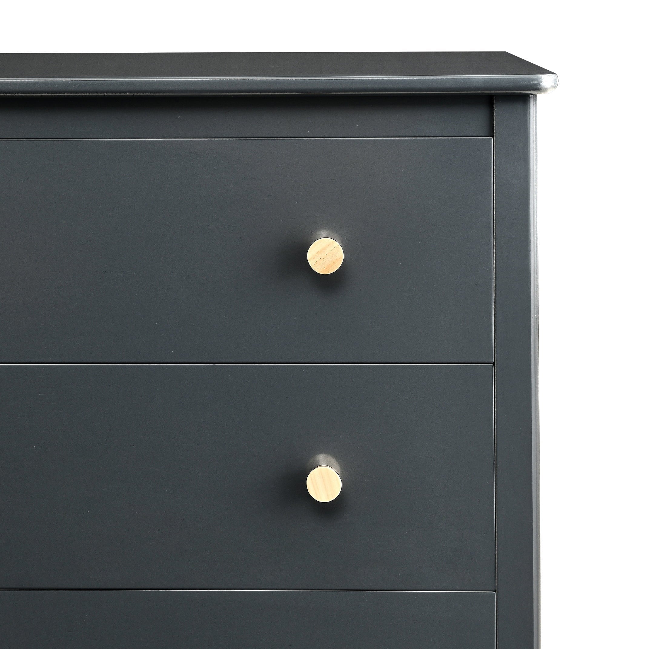 Delta Children Casey 3 Drawer Dresser, Charcoal Grey/Natural