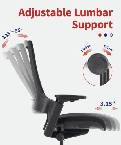 CLATINA Ergonomic High Swivel Executive Chair with Adjustable Height 3D Arm Rest