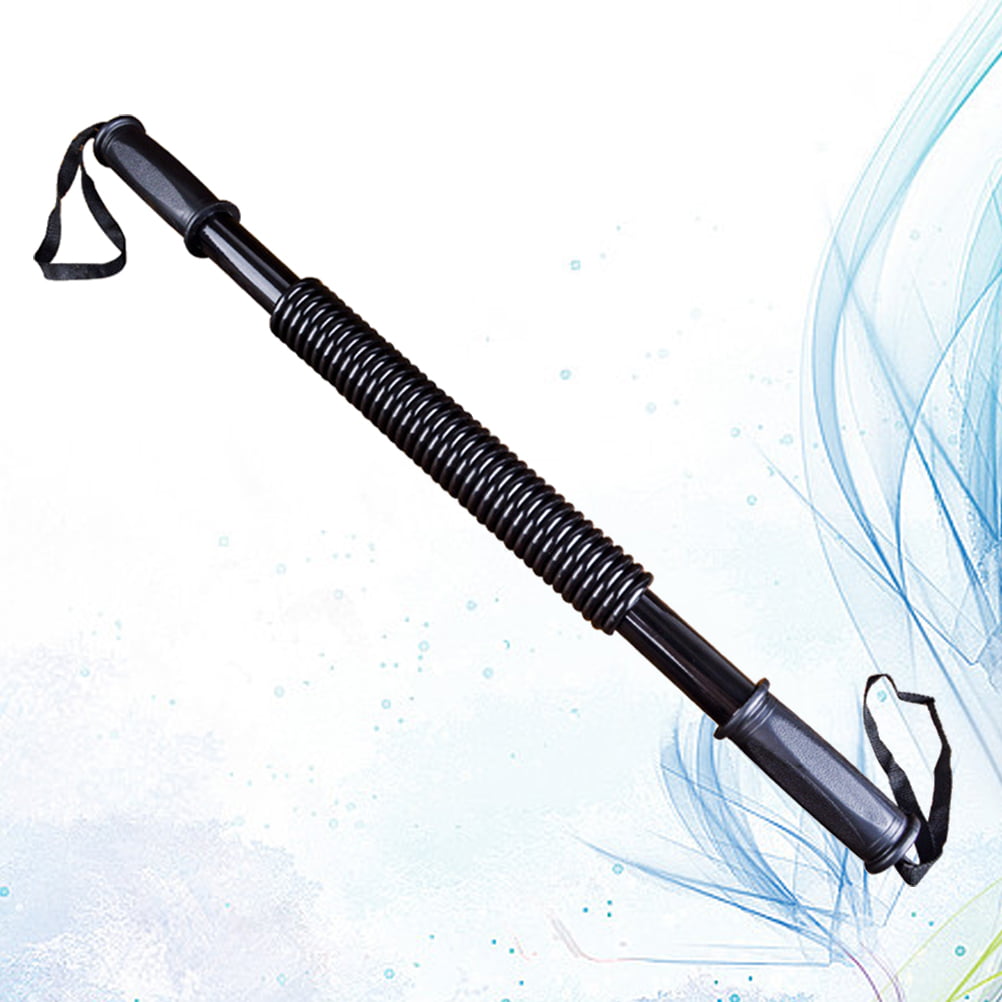 Rosarivae 60kg Bionic Body Workout Bar for Power Lifting Strength Training Home Gym and Cardio Exercise(Black)