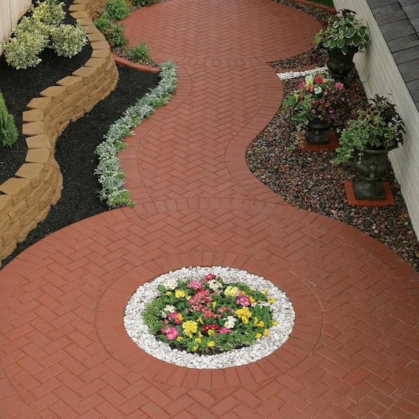 Holland 7.87 in. L x 3.94 in. W x 2.36 in. H 60 mm Red Concrete Paver (480-Piece/103 sq. ft./Pallet)