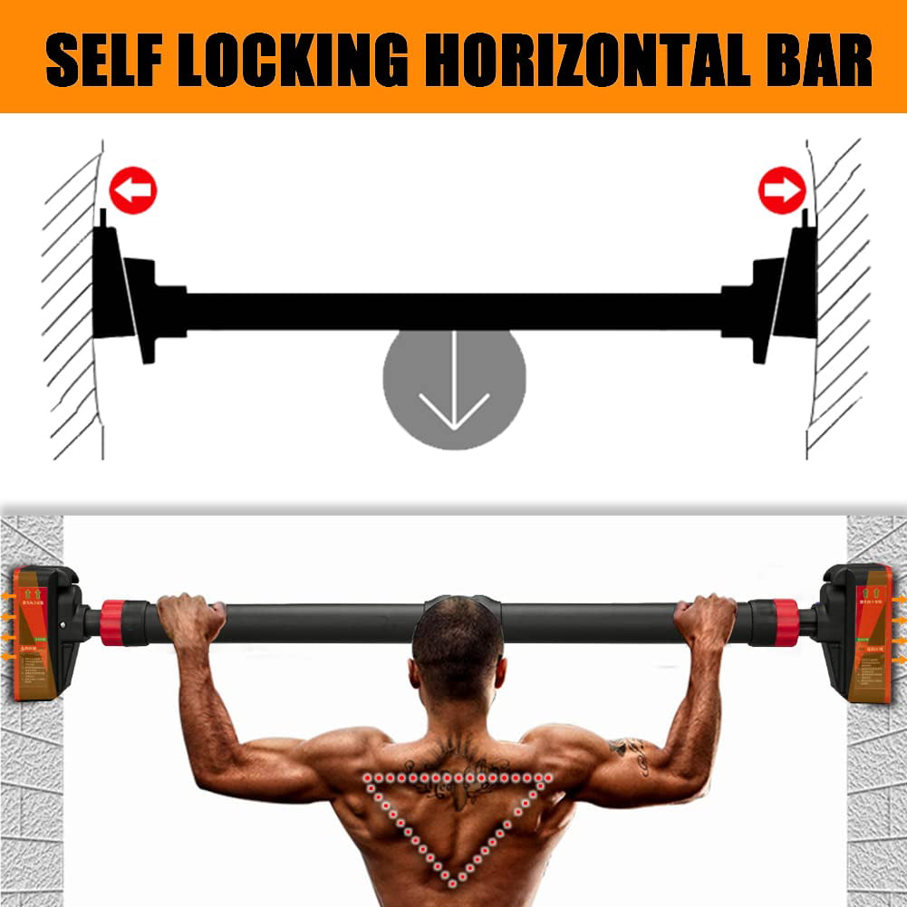 Danolapsi Pull Up Bar for Doorway, Strength Training Pull-up Bars,Chin Up Bar,Automatic Locking,No Screws Adjustable Width, Pullup Bar with Level Meter for Home Gym Upper Body Workout