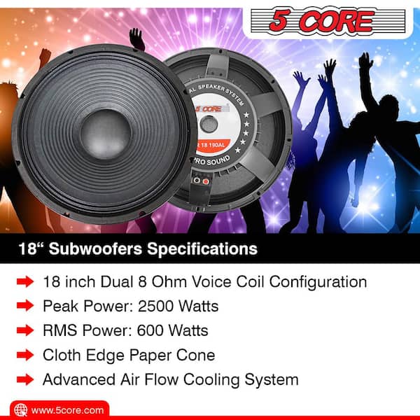 18 in. Replacement Loud Speaker Subwoofer