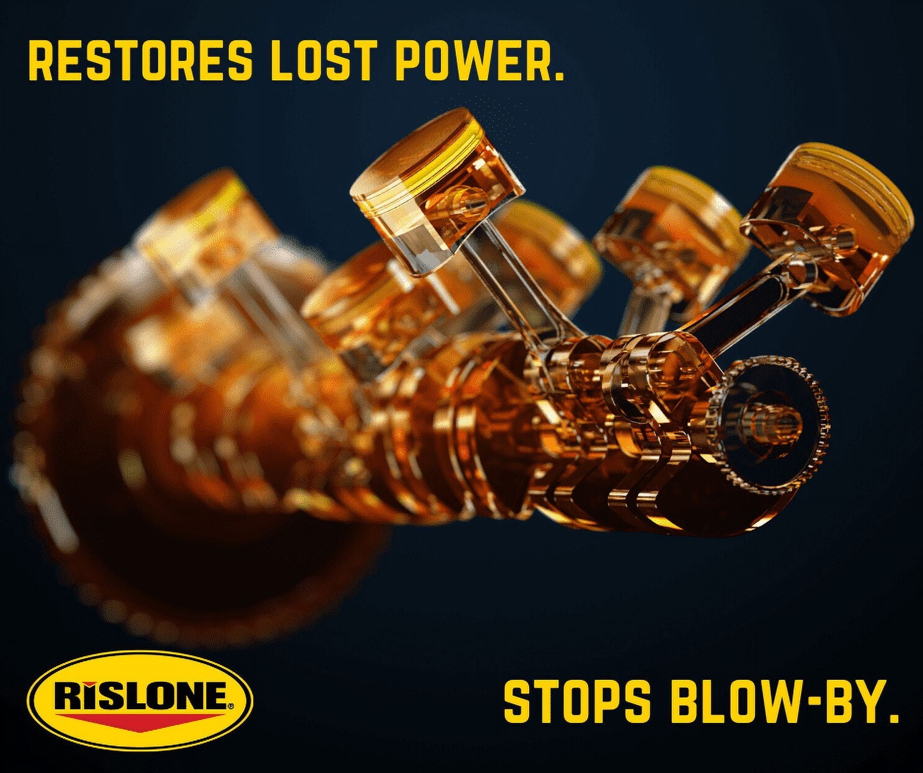 Rislone, 4447 High 4 6 8 Mileage Compression Repair Oil, 16.9 oz