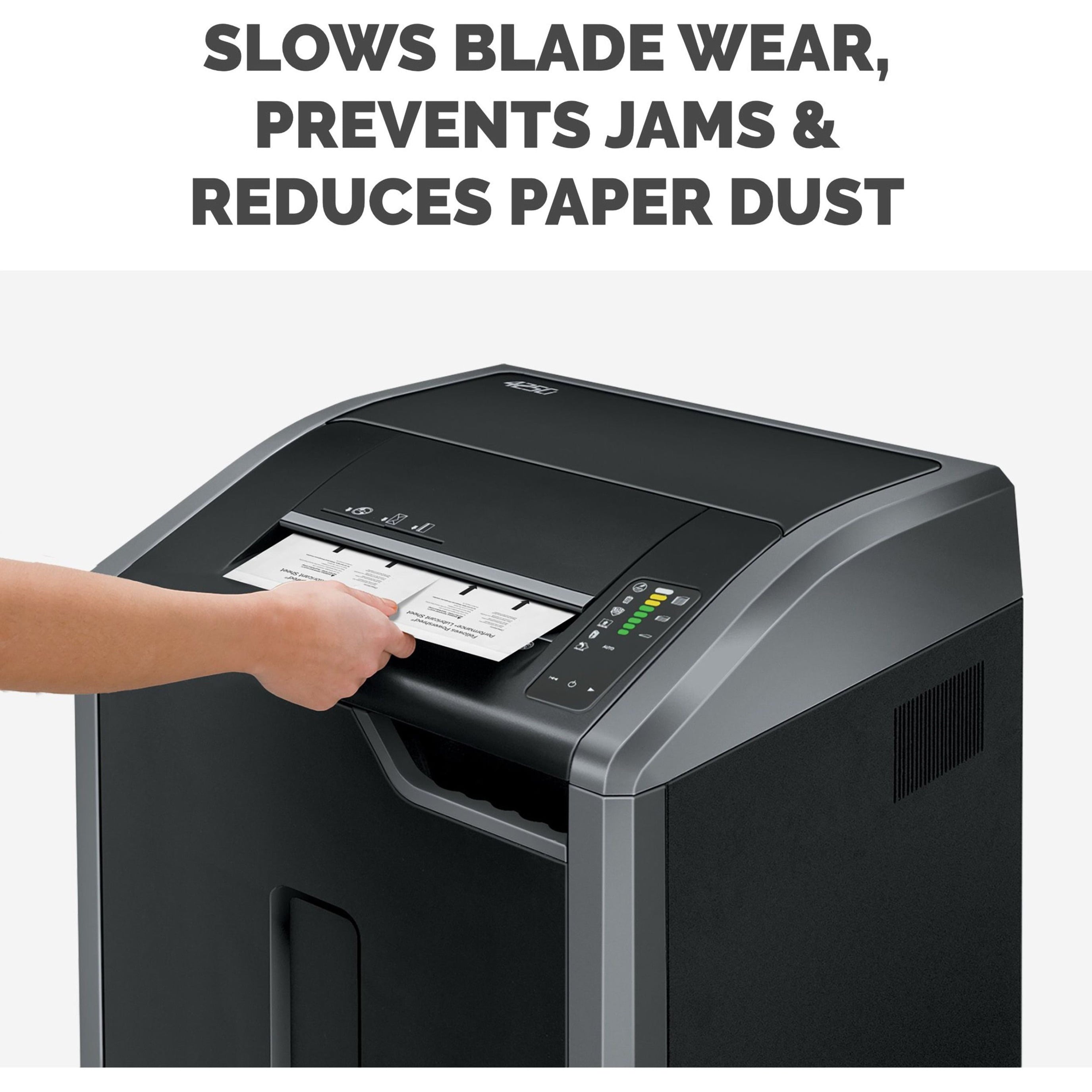 Fellowes FEL4015501 Oil Shredder, White - 10 Sheets - Pack of 10