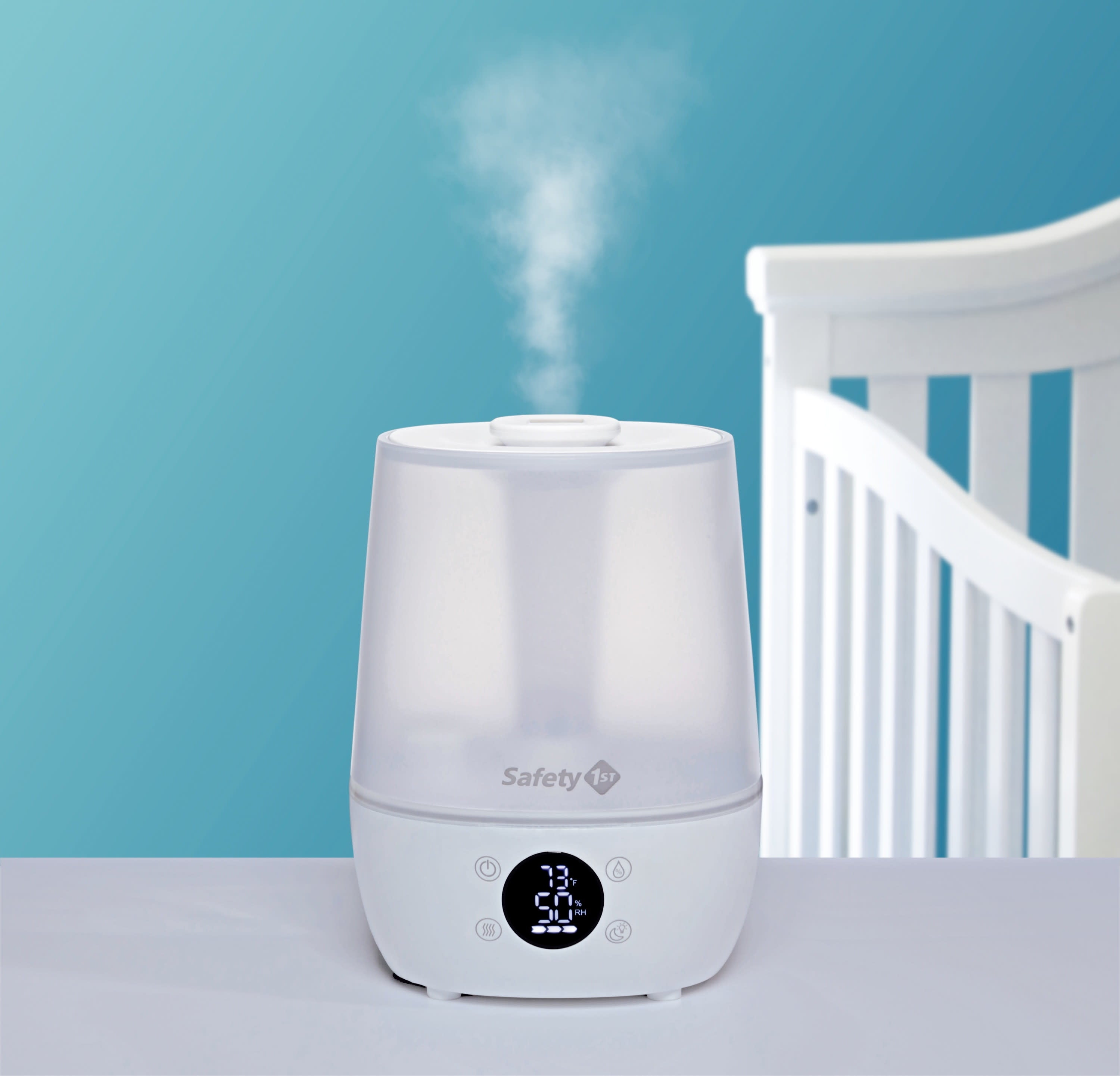 Safety 1st Humid Control Filter Free Cool Mist Humidifier, White