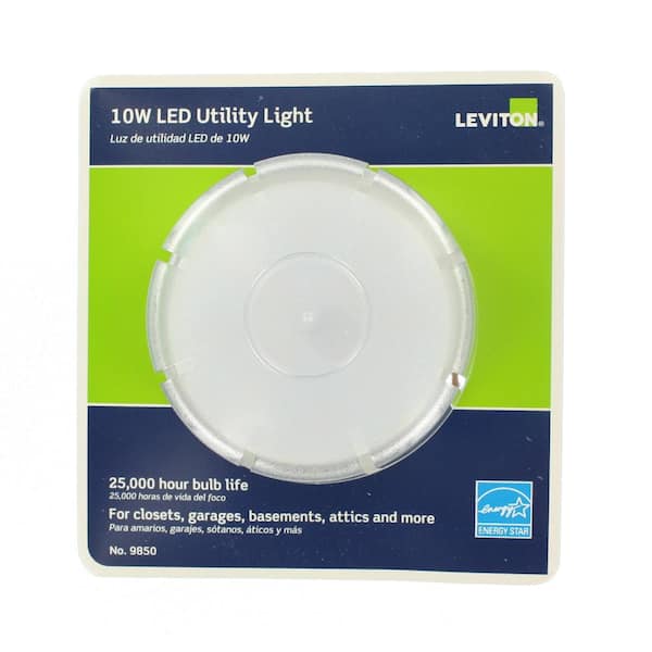 10-Watt LED Ceiling Keyless Lamp Holder, White