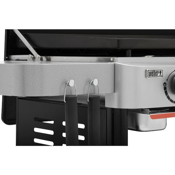 4 Burner Propane Gas Grill 36 in. Flat Top Griddle in Black