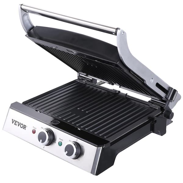 Electric Contact Grills 1500 W Indoor Countertop Panini Press with Non Stick Sandwich Maker 455.3 sq. in. Cooking Area