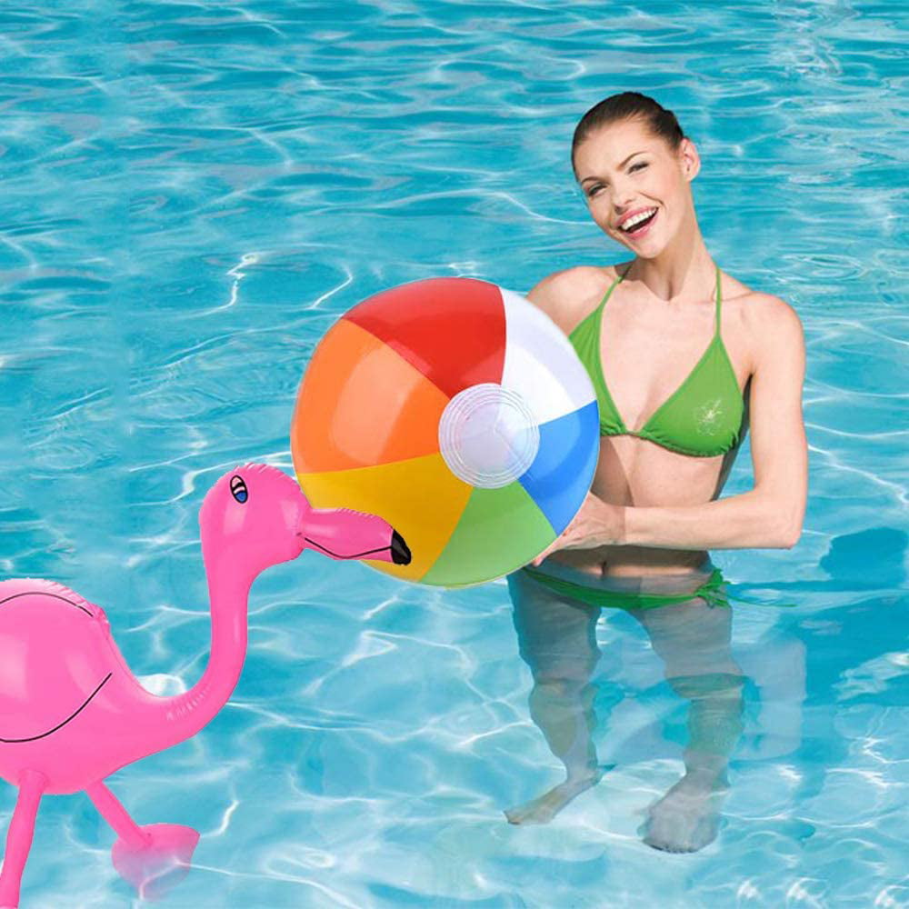 Ucradle Pool Blaster Swimming Pool Raft Float Inflatables Toy with Beach Balls, 9 Pack