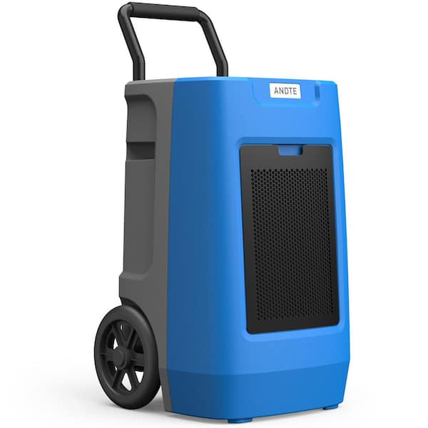 190 pt. 8,500 sq.ft. Bucketless Commercial Dehumidifier for Basement in Blue, with Built-In Heavy-Duty Pump, 24-Timer