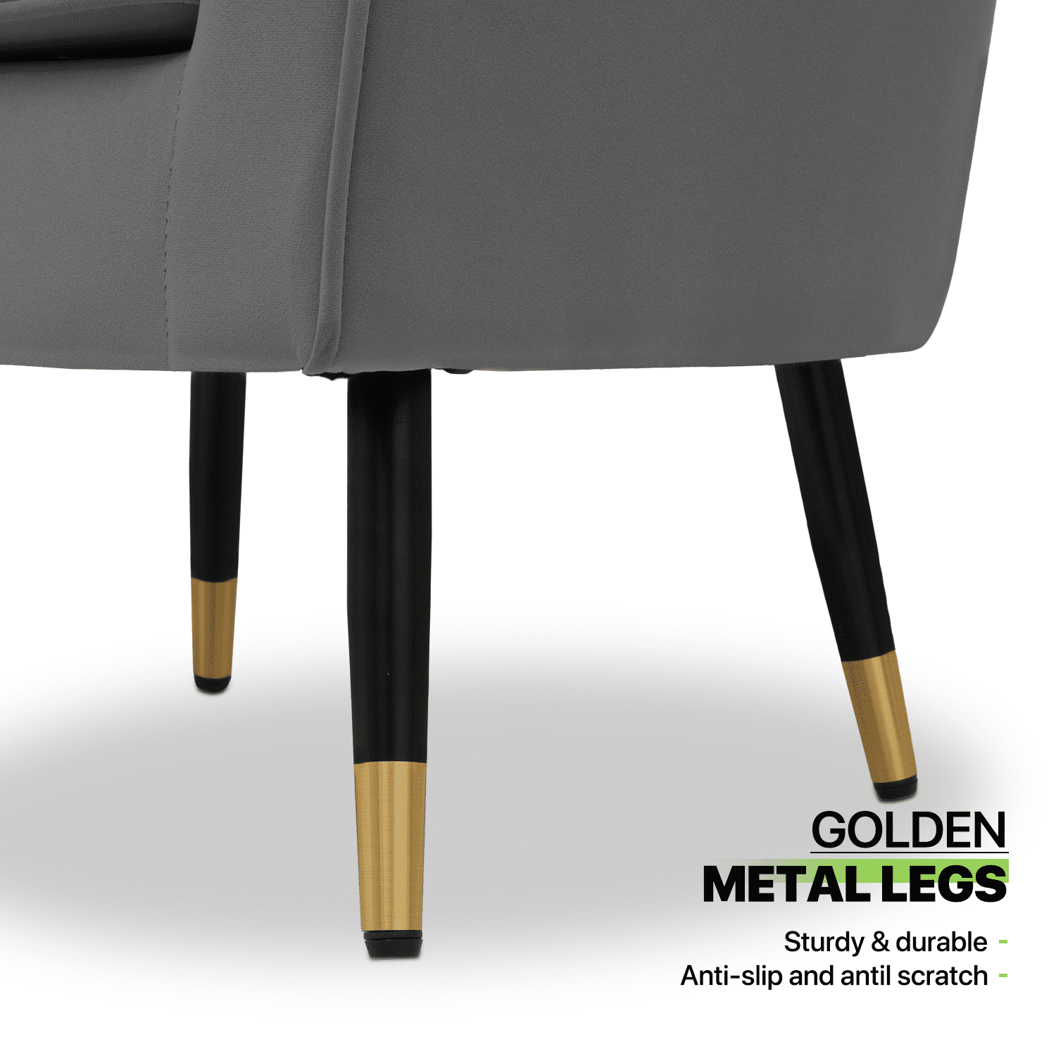 Magshion Modern Armchair Chair Reading Chair Barrel Arm Chair with Cushion and Upholstered Seat Comfy Single Sofa Accent Chair for Living Room Bedroom, Grey