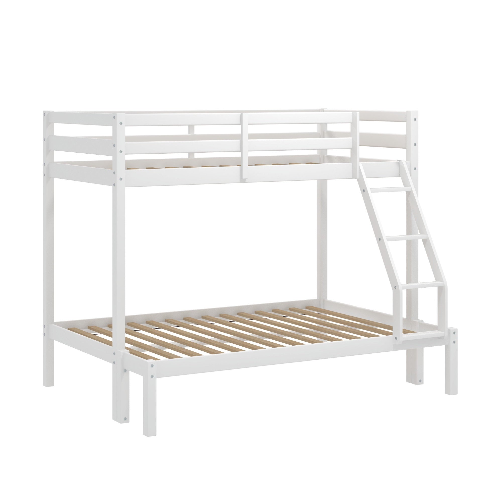 Campbell Wood Twin Over Full Convertible Bunk Bed, White