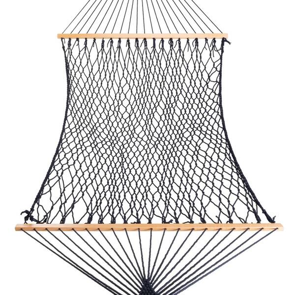 13' Navy Polyester Rope Hammock with Storage Bag