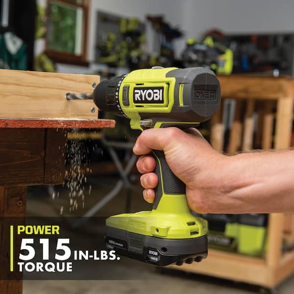 ONE+ 18V Cordless 1/2 in. Drill/Driver Kit with (2) 1.5 Ah Batteries and Charger