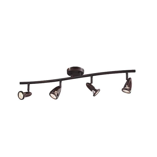 Stingray 2.7 ft. 4-Light Oil Rubbed Bronze Track Light Fixture with Adjustable Heads