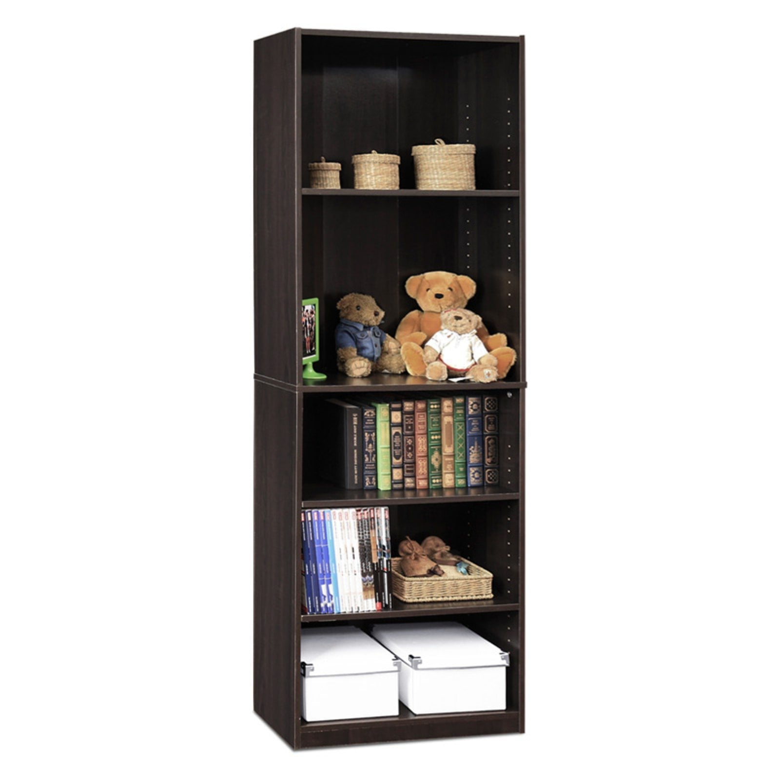 Furinno Jaya Simply Home 5-Shelf Bookcase
