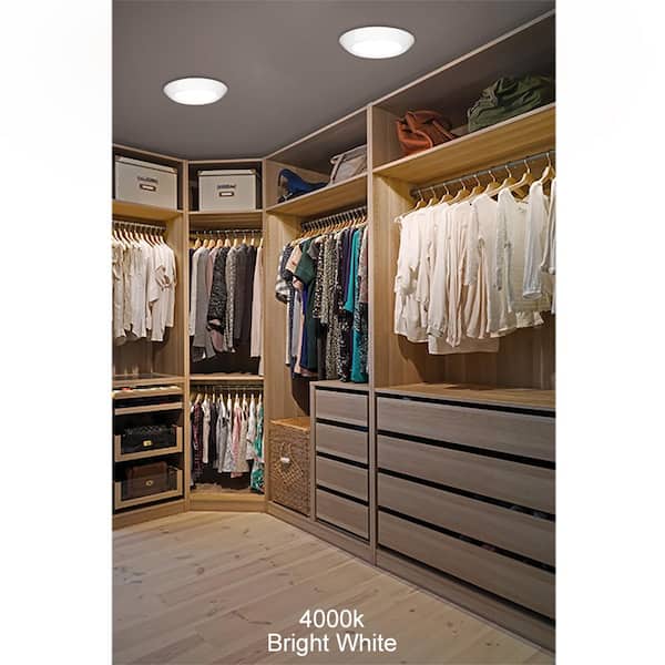 10 in. 18-Watt Color Selectable LED Flush Mount Disk Light J-Box Compatible Dimmable 1500 Lumens